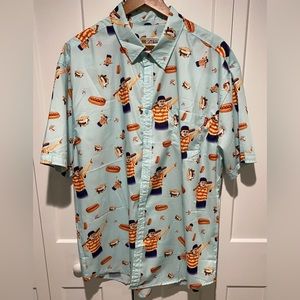 The Sandlot print short sleeve button down - XXL
